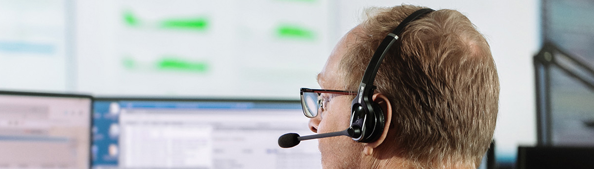 Kontrolrum Overvaager Monitorer Cuttet